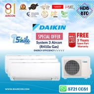 81Aircon【Daikin】R410A iSmile Series System 3 ( 5 Ticks )