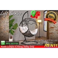 Swing Hanging Chair / Hanging Egg Chair - Grey Cushion