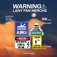 LANY Warning Lyrics Keychain
