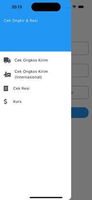 Source Code Aplikasi Cek Ongkir & Cek Resi dengan Flutter via API RajaOngkir