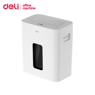 Deli  เครื่องทำลายเอกสาร 23L Auto ทำลาย CD/บัตร/A4 พร้อมกัน 8 แผ่น ย่อยละเอียด 2x12มม Paper shredder