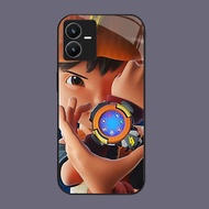 DK-56 Boboiboy Casing GLASS soft frame black VIVO iQOO Z6 Y35 Y22S Y28 Y75 Y55 Y22 V25 5G