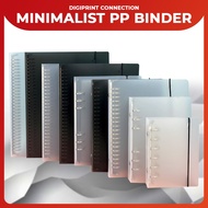 [SG Stock] Customisable Passport & Currency Organiser A5 A6 Zipper Binder 6 Holes Ring Semi Transpar