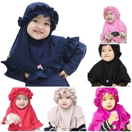 BABY hijab all size 0-3 years BABY KRIWIL LYLA MAHKOTA KRIWIL tudung budak perempuan tudung budak