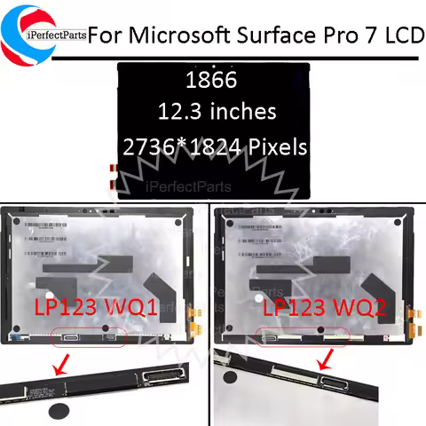 For Microsoft Surface Pro 7 1866 LCD Display Touch Screen Digitizer Assembly For Microsoft Surface P