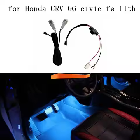 Car Interior Atmosphere Lamp LED Foot Light For Honda Civic 11th fe 2022 2023 CRV G6 2023 2024 HRV 2