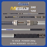 Joran Pasiran Teleskopik Ogawa Mesuji Surf Full Fuji 360 390 420 Joran Pasiran Carbon Kaku Telescopi