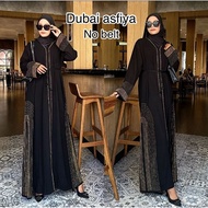 Abaya Gamis Black Dubai ASFIYA dress arab muslim party asfiya abaya dress abaya dubai