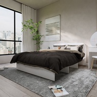 Koncept Furniture เตียง 5 ฟุต KC-PLAY รุ่น EMMI สีขาว (156x203x86 ซม.)