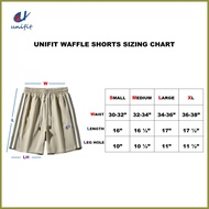 ◮ ❁ ◆ UNIFIT Waffle Shorts Men's Fashion Casual Walker Short  US-2213