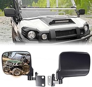 Rear View Side Mirrors Compatible with 2015-2025 Kawasaki Mule Pro FXT DXT DX FX Accessories Adjusta