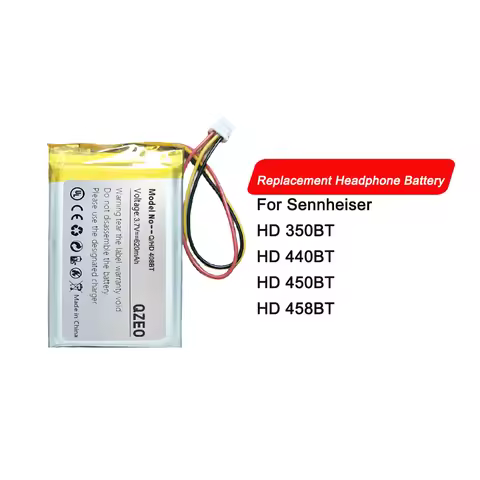 Replacement Headset Battery For Sennheiser HD 350BT 440BT 450BT 458BT HD350BT HD440BT HD450BT HD458B