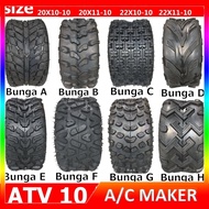 ATV 4 Wheels Motor Tubeless 21X7.00-10 23X7-10 22X8-10 10 Inci 20-11-10 22X11-10 Tyre Tayar tire Fou