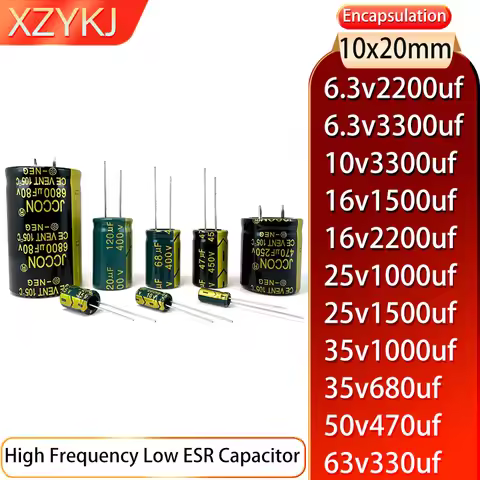 10x20 6.3v2200uf 6.3v3300uf 10v3300uf 16v1500uf 16v2200uf 25v1000uf 25v1500uf 35v1000uf 35v680uf 50v