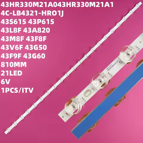 LED strip for 43HR330M21A0 V1 4C LB4321 HR03J 43HR330M21A1 V0 43F8F 43L8F 43A820 43M8F 43V6F 43G50 4