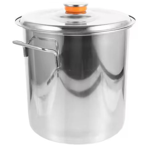 Stainless Steel Soup Pot 20L Large Capacity Kitchen Cooking Bucket For Seafood Boil Crawfish Stew Me