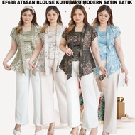 in stock EF688 CBP CBP Women's Batik Tops XXL Jumbo Plus Size Blouse New Batik Batik Batik Blouse Ke