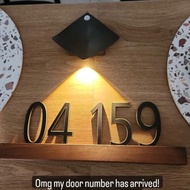 Customised Unit Sign door sign/unit number signage Customised Door Unit House Numbers Plaques Unit N