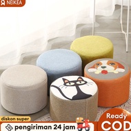 The best..!! Round Stool Squatting Stool Children's Chair Sofa Stool Round Chair Cafe Stool Chair