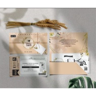 Boarding Pass Model Wedding Invitation