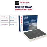 Lọc gió điều hòa than hoạt tính Ford Ranger Everest Explorer Bosch R5552 cao cấp