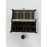 NASHI Block For Removing Broken Nut Head Threads 10-Piece Set (9-19mm) With Black Reducer Size 4 Inc