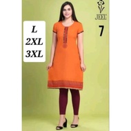 JEEL COTTON KURTI (Readystock)