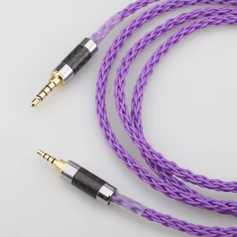 Audiocrast HIFI 4pin XLR/2.5mm//4.4mm Balanced Headphone Upgrade Cable for Fostex T60RP T20RP T40RPm