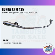 Honda XRM 125 Bullet Pipe Type Muffler for Honda XRM 125 Exhaust pipe