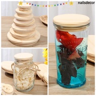 NAILSDECOR Mason Jar Lid Wooden Bottle Sealing Caps Compatible Canning Storage