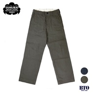 [BTO] Japan [Samurai Jeans] Samurai Original HBT Herringbone Fabric Wide Khaki Pants Work Trousers