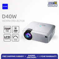 PULSAURA D40W Portable Mini Smart Projector 1080P 4K Decode Android 9.0 Wifi Projector Android Version