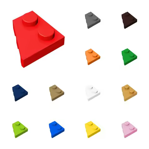 50pcs 24299 Plate 2 x 2 Left Wedge Bricks Collections Bulk Modular GBC Toys For Technical MOC DIY Bu