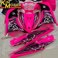 COVERSET LC135 V6 V7 ORIGINAL VELOZI 135LC JUPITER MX KANJI PINK BLACK PINK HITAM