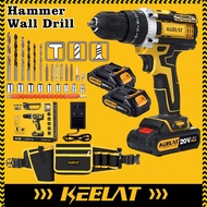 KEELAT KCD005 Cordless Drill Hammer Drill Batteri Cordless Impact Dril electric 3 Mode Screwdriver 冲