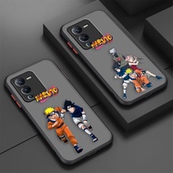 Matte Phone Case Skin Feeling Naruto Charactor Together For Vivo S1 S5 S6 S9 S9E T1 Z1 Z6 V11I V5 V23E V20SE X21UD X70 X60 PRO PLUS 5G Y91 Y93 Y91C IQOO5 IQOO7 IQOO NEO3  NEO5