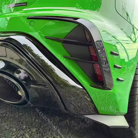 2pcs Rear Bumper Fog Light Splitter Trim For Audi A3 8Y S3 RS3 Sline Sportback 2024-2025 Facelift Wi