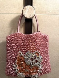 Anteprima kitty 粉色編織手提包