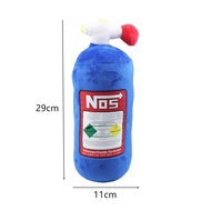 OKKFINE Plush Toys Nitrous Oxide Bottle Car Headrest 29/45 Cm NOS Auto Accessories  Car Decor Car Se