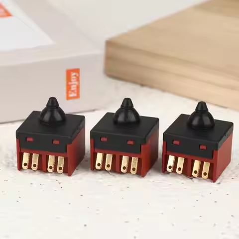FA2-5/2W Momentary Push Button Switch DPST Normally Open 1/2/3Pcs Replacement Part for Angle Grinder