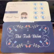 100 loyalty cards, 2-sided printed loyalty cards without lamination