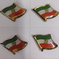 [IRAN & MALAYSIA]  BENDERA FLAG IRAN MALAYSIA 2026 with epoxy with COLLAR PIN IRAN SAVE IRAN WE LOVE