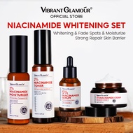 VIBRANT GLAMOUR Bộ sửa chữa làm trắng 4 miếng-Niacinamide Kem dưỡng trắng da 8% Niacinamide + Huyết