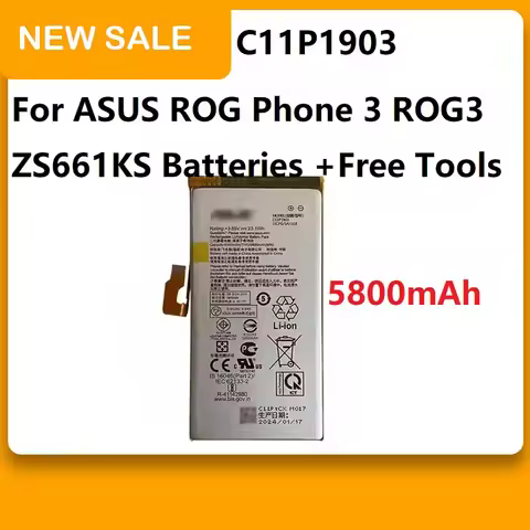 ZRTZ C11P1903 5800mAh Battery For ASUS ROG Phone 3 ROG3 ZS661KS Batteries
