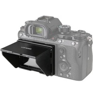 LCD Screen Protector Glass with Pop-up sun Shade lcd Hood Shield for SONY a9II a92 A7R IV A74 A7M4 A