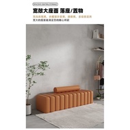 Straight Modern Simple Fabric Sofa High Rebound Tailstock Cloakroom Bench Shoes Changing Fabric Sofa Clothing Store