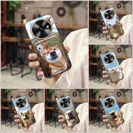 Cover Full wrap Phone Case For Oukitel C59/C59Pro Graffiti Cat Shockproof Anti-dust Silicone Durable