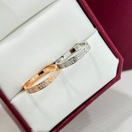 Cartier outlet ring 卡地亞滿天星 窄版 情侶戒指 對戒
