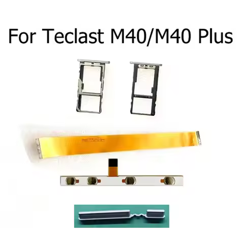 SIM Card Tray For Teclast M40 M40 Plus On Off Power Volume Button Flex Cable For Teclast M40 M40 Plu