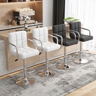 With Backrest Liftable Chair Simple Chair Supply Modern Household High Stool Bar Chair Bar Bar Stool